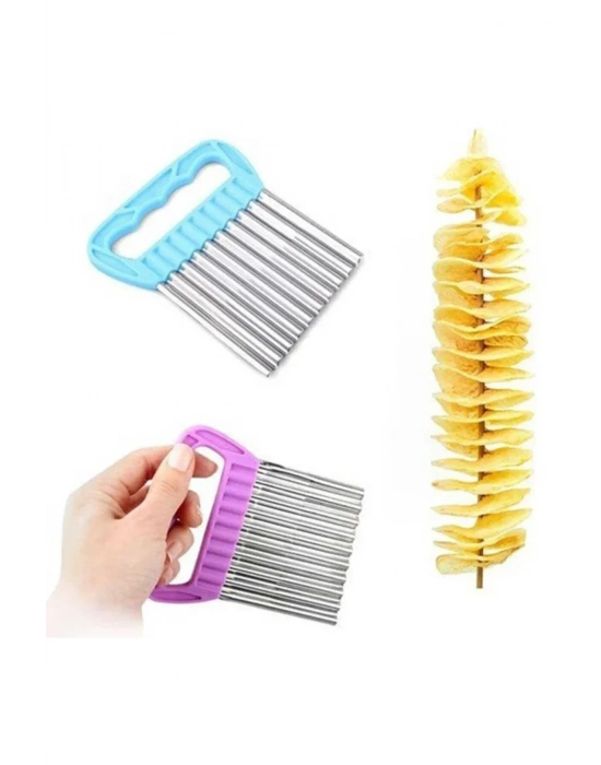 Pratik Cips Chopper Şekilli Sebze Meyve Ve Gıda Dilimleyici