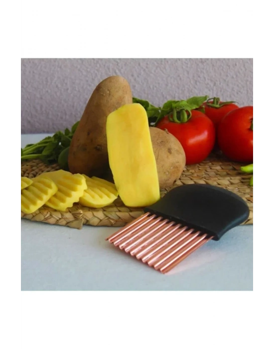 Pratik Cips Chopper Şekilli Sebze Meyve Ve Gıda Dilimleyici