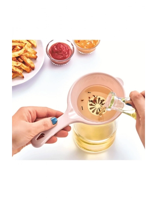 ®  Pratik İnce Elekli Mutfak Gereci Sıvı Yağ Süzgeci