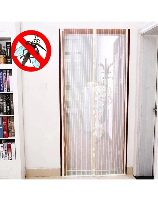 ®  Pratik Manyetik Mıknatıslı Beyaz Kapı Pencere Sinekliği Tülü 90 x 210 cm