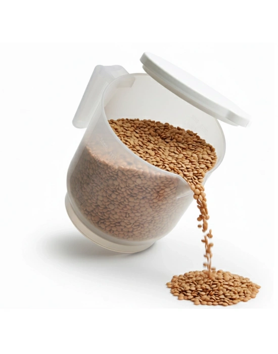 Pratik Mutfak Ölçü Kabı - 2 Litre Dereceli Şeffaf Hazne Bpa Free