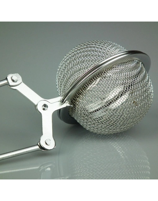 Pratik Paslanmaz Çelik Un Kakao Pudra Şekeri Eleği -maşalı Bitki Çayı Demleme Süzgeci