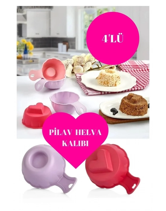 Pratik Pilav Ve Tatlı Kalıbı 4 Adet Pilav Ve Tatlı Şekillendirici