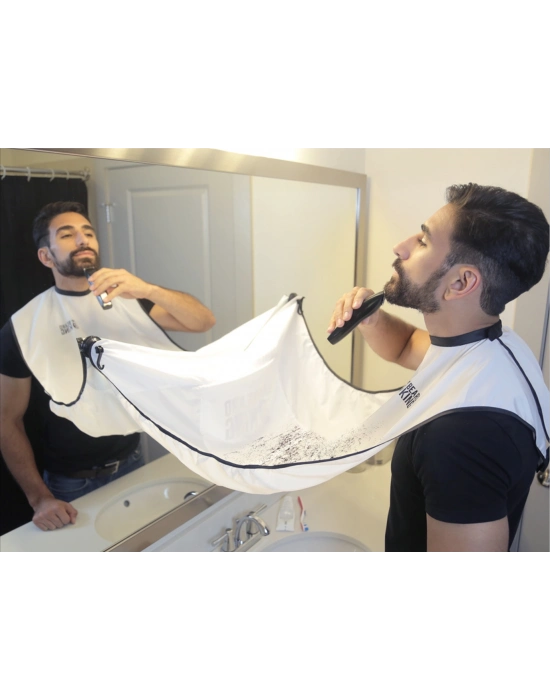 Pratik Sakal Kesme Örtüsü - Beyaz