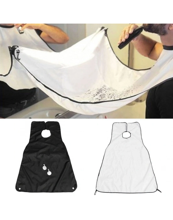 Pratik Sakal Kesme Örtüsü - Beyaz