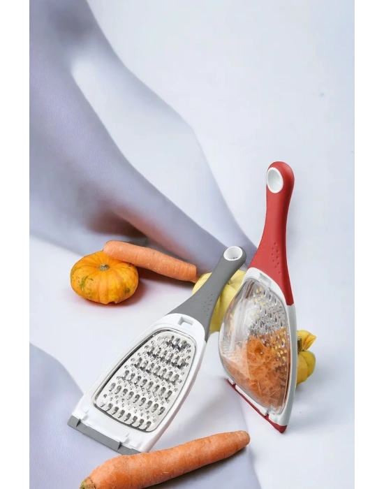 Pratik Uzun Saplı Çift Yönlü Hazneli Rende Sarımsak ,zencefil ,meyve Ve Sebze Öğütücü Rende Royaleks-RT311