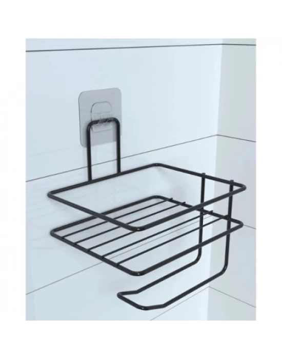 Pratik Yapışkanlı Metal Tuvalet Kağıdı Tutucu