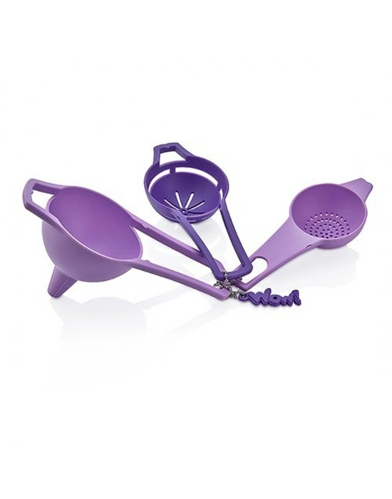 ®  Pratik Yumurta Süzgeci Mini Süzgeç Huni Seti Hepsi Bir Arada