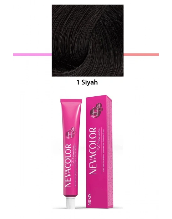 Premium 1 Siyah - Kalıcı Krem Saç Boyası 50 g Tüp