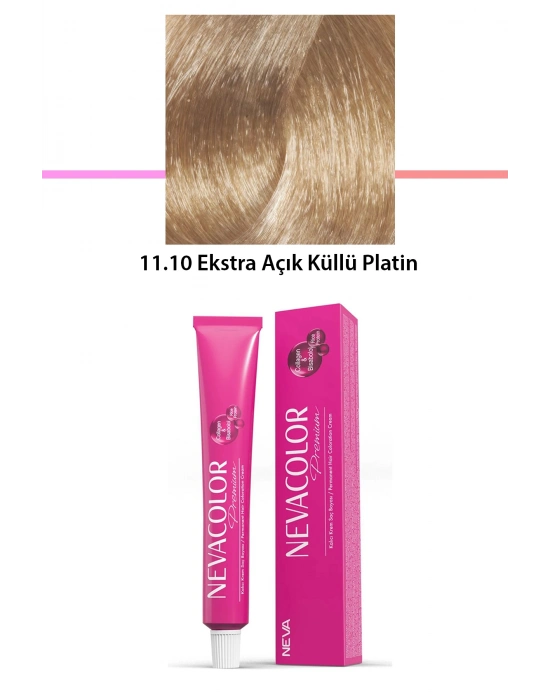 Premium 11.10 Ekstra Açık Küllü Platin - Kalıcı Krem Saç Boyası 50 g Tüp