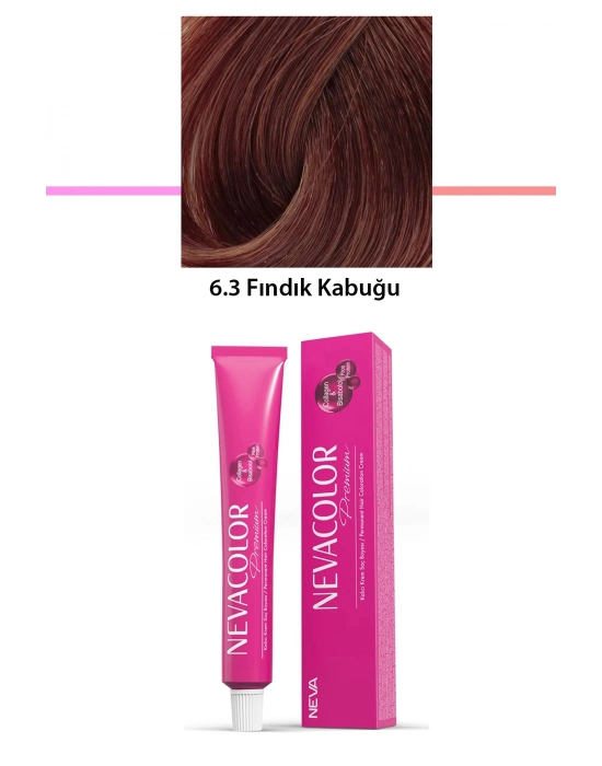 Premium 6.3 Fındık Kabuğu - Kalıcı Krem Saç Boyası 50 g Tüp