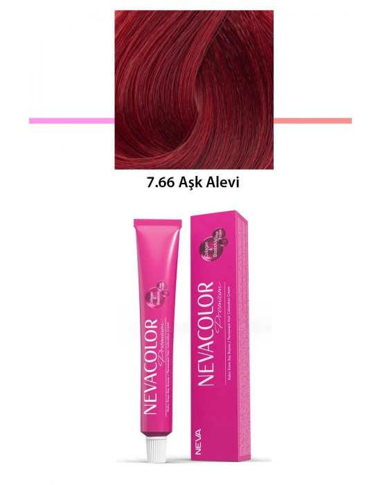 Premium 7.66 Aşk Alevi - Kalıcı Krem Saç Boyası 50 g Tüp