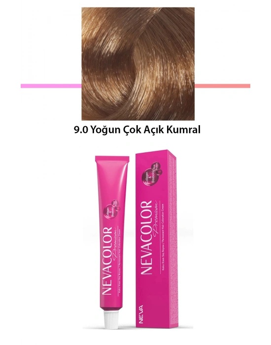 Premium 9.0 Yoğun Çok Açık Kumral - Kalıcı Krem Saç Boyası 50 g Tüp