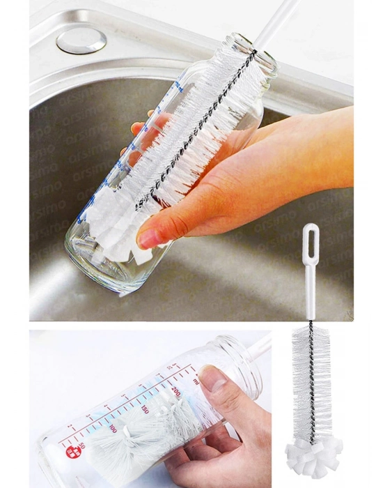 Premium Lüks Şişe Ve Biberon Fırçası - Ultra Dayanıklı Profesyonel Temizlik & Kristal Parlaklık