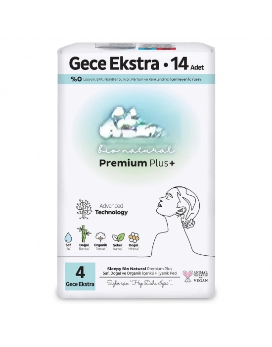 Premium Plus Gece Ekstra Ped 14 Adet