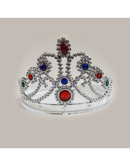 Prenses Parti Tacı Gümüş Renk 1 Adet