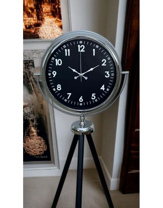 ® Prestige Krom Tripod Ayaklı Saat