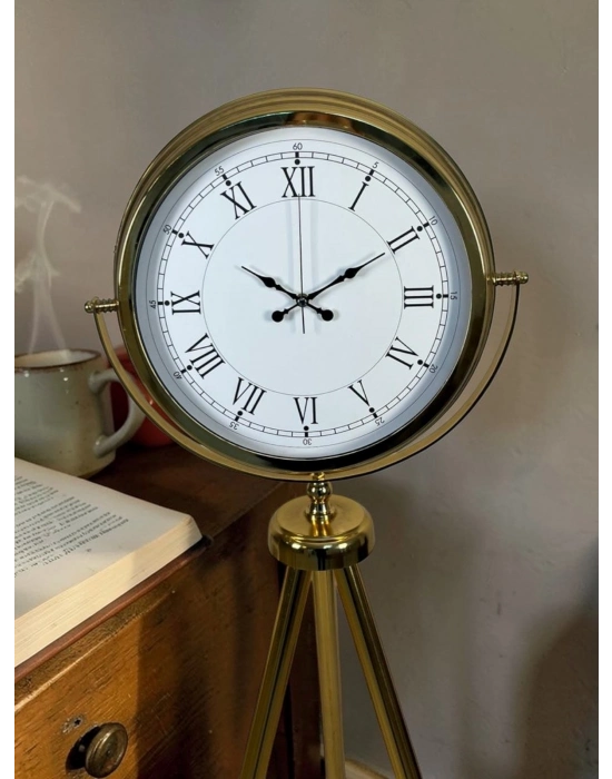 Prestige Roma Gold Tripod Ayaklı Saat