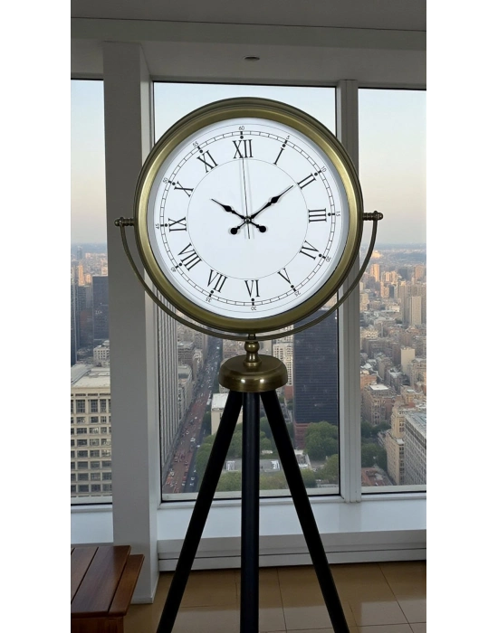 ® Prestij Vintage Tripod Ayaklı Saat