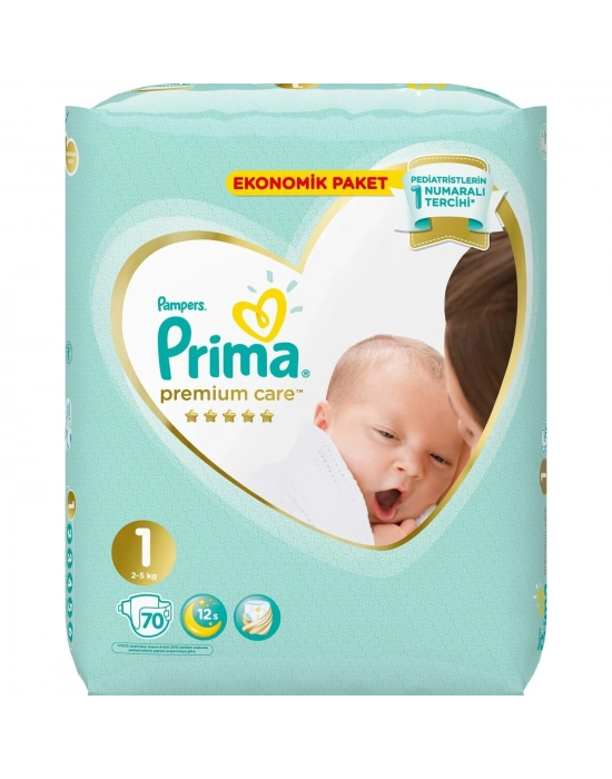 Prima Premium Care Bebek Bezi Ekonomik Paket 1 Beden 70 Adet