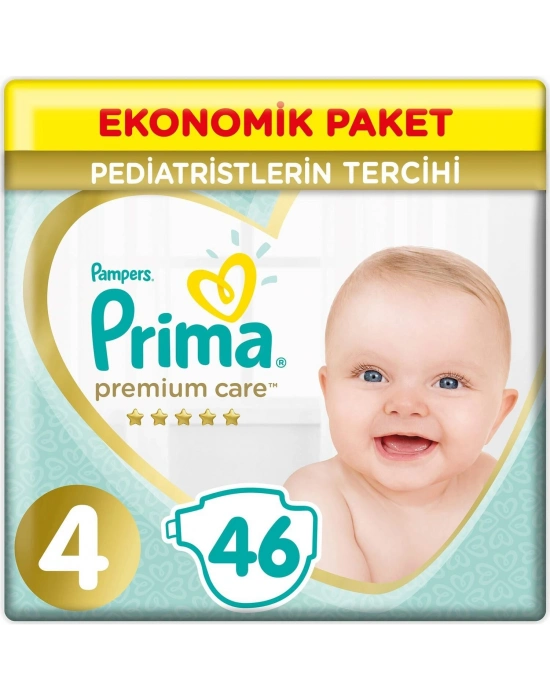Prima Premium Care Bebek Bezi Ekonomik Paket 4 Beden 46 Adet