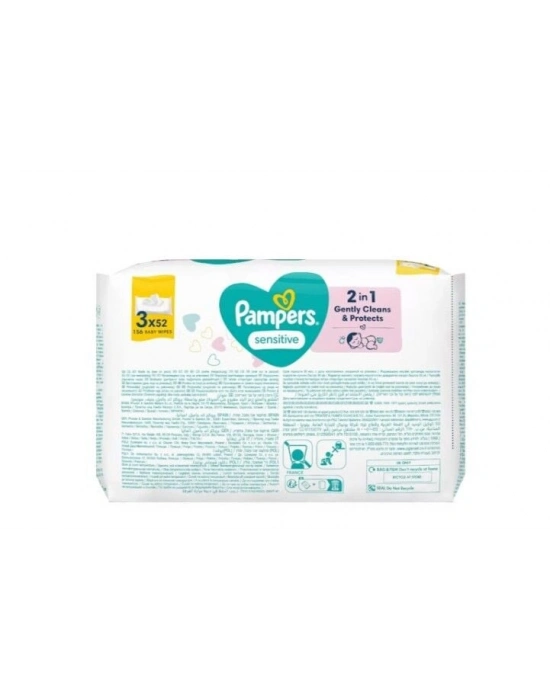 Prima Sensitive Islak Havlu Mendil 3Lü 156 Yaprak