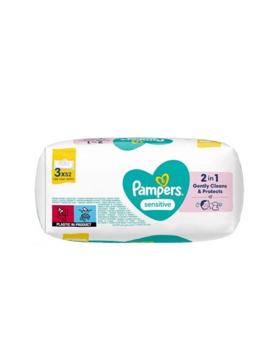 Prima Sensitive Islak Havlu Mendil 3Lü 156 Yaprak