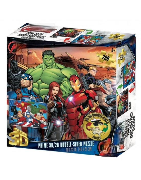 Prime 3D Çift Taraflı Puzzle 200 Parça