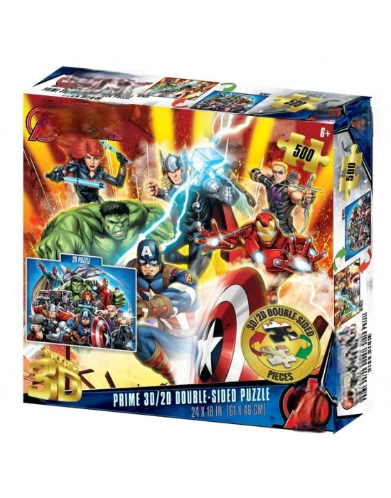 Prime 3D Çift Taraflı Puzzle 500 Parça