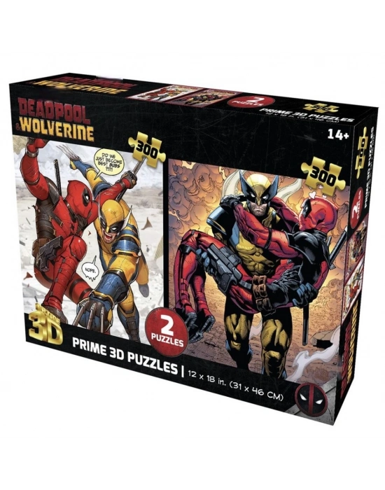 Prime 3D Deadpool İkili Puzzle 300 Parça
