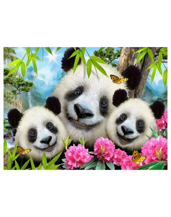 Prime 3D - Panda Pelüş ve Selfie 48 Parça Puzzle 15800