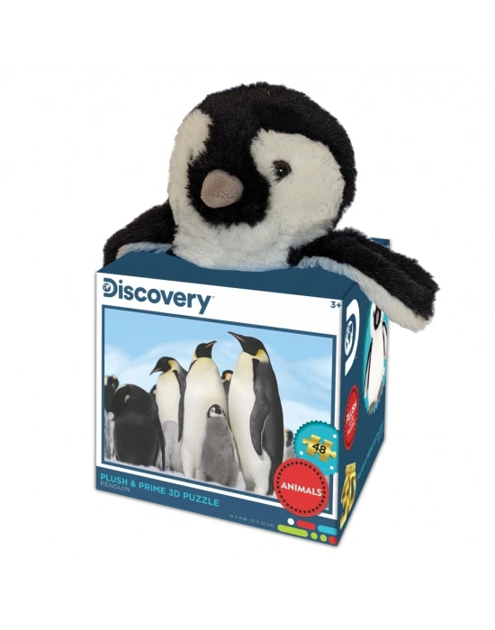 Prime 3D - Penguen Pelüş ve Selfie 48 Parça Puzzle 15809