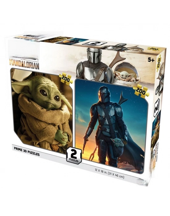Prime 3D The Mandalorian İkili Puzzle 200 Parça