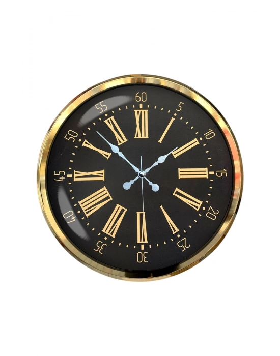 ® Prime Aurea Gold 52 Cm Metal Duvar Saati