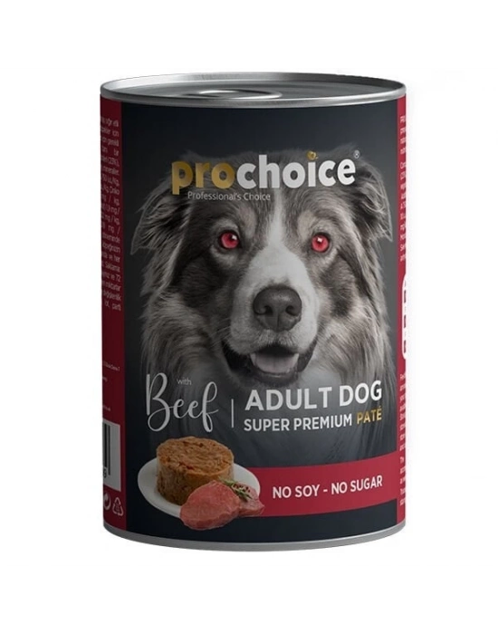Pro Choice Adult Biftekli Yetişkin Köpek Konservesi 1 Adet 400 Gr