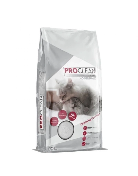 ProClean Naturel Kokusuz Topaklanan Kedi Kumu 1 Adet Kalın Taneli 10 Lt