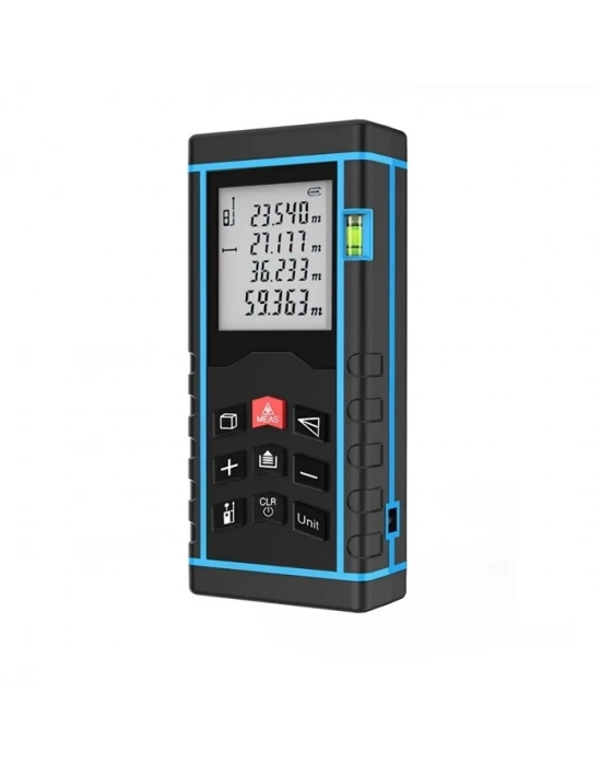 ®  Profesyonel 40 Metre Dijital Lazer Metre Ölçüm Cihazı-LCD Ekranlı,Su Terazili,Pisagor Ölçüm Fonksiyonlu,20 Kayıt Hafızalı,Hassas Lazer Ölçer
