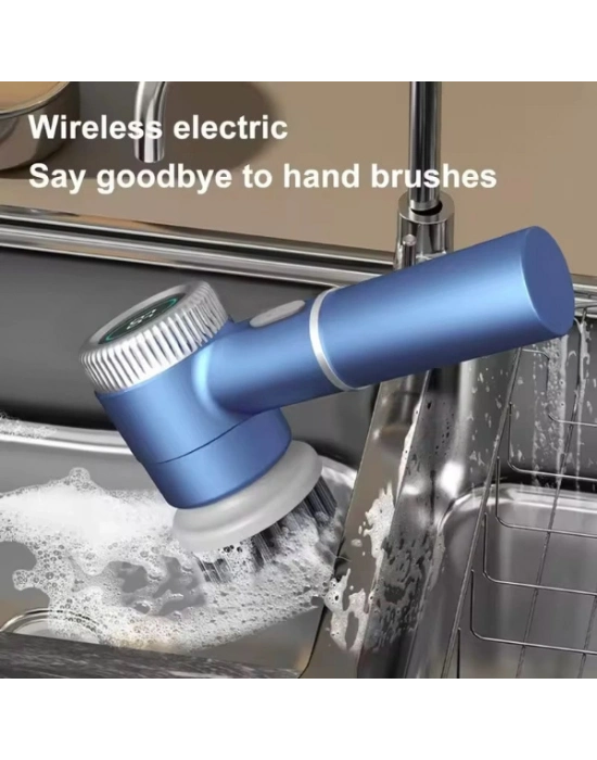 Profesyonel 5’i 1 Arada Şarjlı Temizlik Fırçası