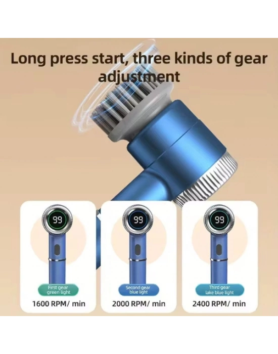 Profesyonel 5’i 1 Arada Şarjlı Temizlik Fırçası