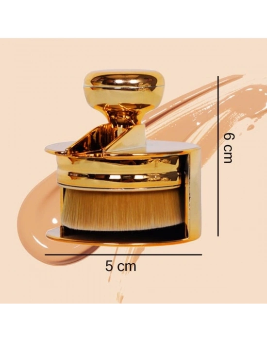 ®  Profesyonel Geniş Pratik Tutma Saplı Gold Büyük Fondöten Yayma Fırçası