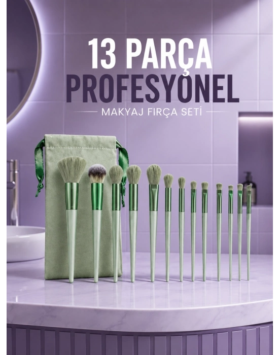 Profesyonel Makyaj Fırça Seti Yumuşak Kıllı Taşınabilir Çantalı