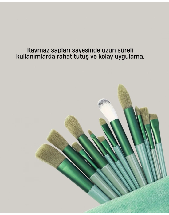 Profesyonel Makyaj Fırça Seti Yumuşak Kıllı Taşınabilir Çantalı