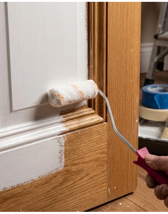 Profesyonel Mini Boya Rulosu 10 Cm Boya Fırça Seti 6 Yedek Rulo Hediyeli