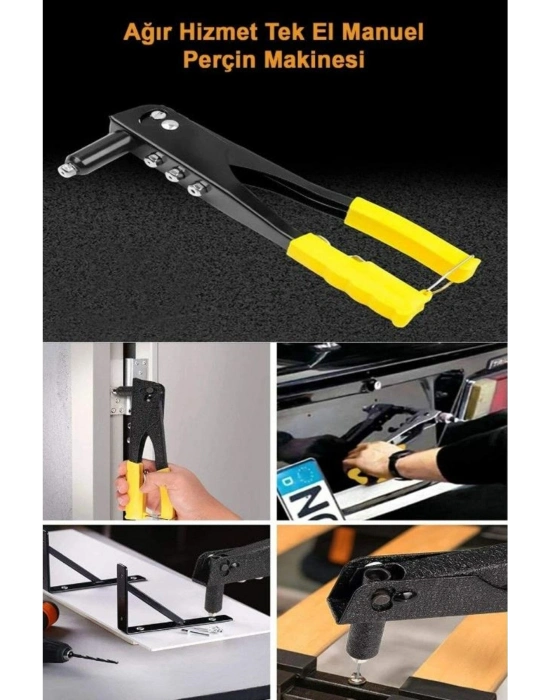 Profesyonel Perçin Tabancası Araç Koltuk Mobilya Perçin Hediyeli