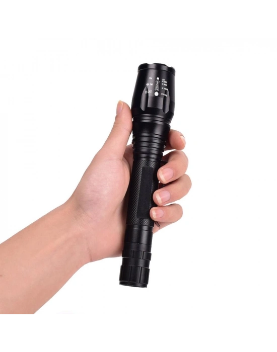 Profesyonel Tx6 Şarjlı Zoomlu El Feneri Wt-241