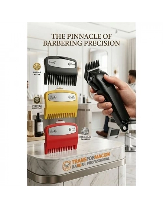 ProfesyonelTıraş Makinesi Tarağı Seti 3lü  Absolute Professional (1.5mm, 3mm) 723003