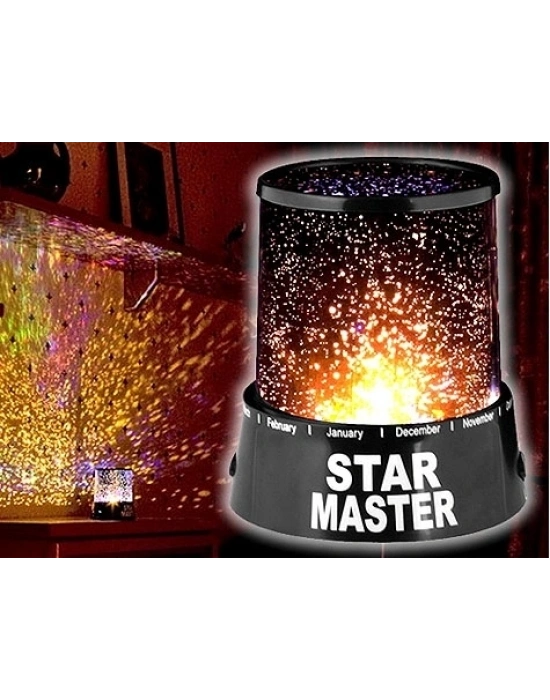 Projeksiyon Gece Lambası - Tavana Işık Yansıtan Led Işık