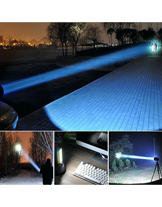 Projektor Modeli Zoomlu Şarjlı El Feneri Wt-129