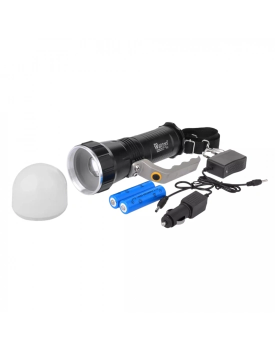 Projektor Modeli Zoomlu Şarjlı El Feneri Wt-129