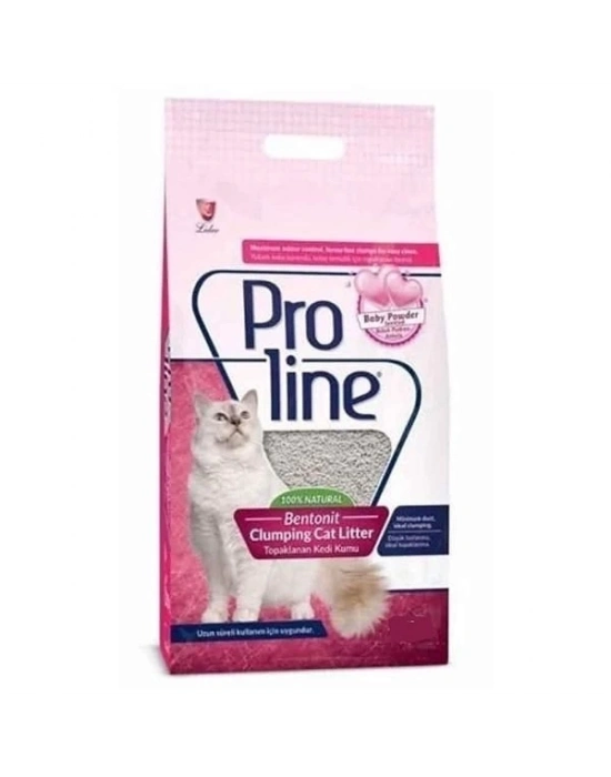 Proline Bebek Pudralı Topaklanan Bentonit Kedi Kumu İnce 5 Lt